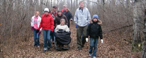 Gengið í skógarrjóðri á Heklu