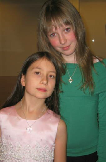 María Rún og Dagný á galakvöldverðinum